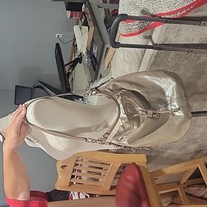 Coach gold handbag